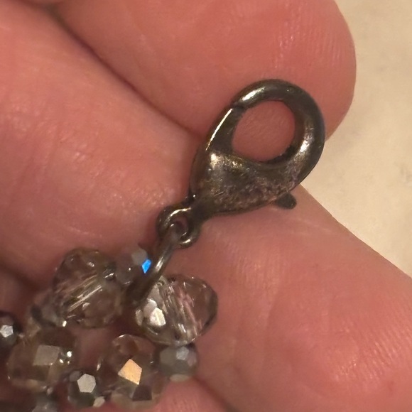 Vintage Chic Silver and Gray Gemstone Bracelet - Picture 5 of 16